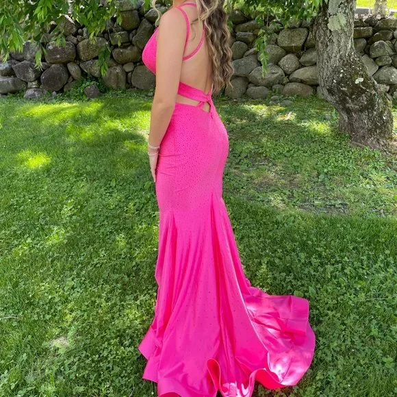 open lace back dress Ethereal Silk A-Line Bridal Gown with Structured Bodice Purple / 4